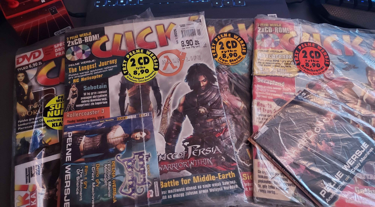 Historia czasopisma o grach, Click!